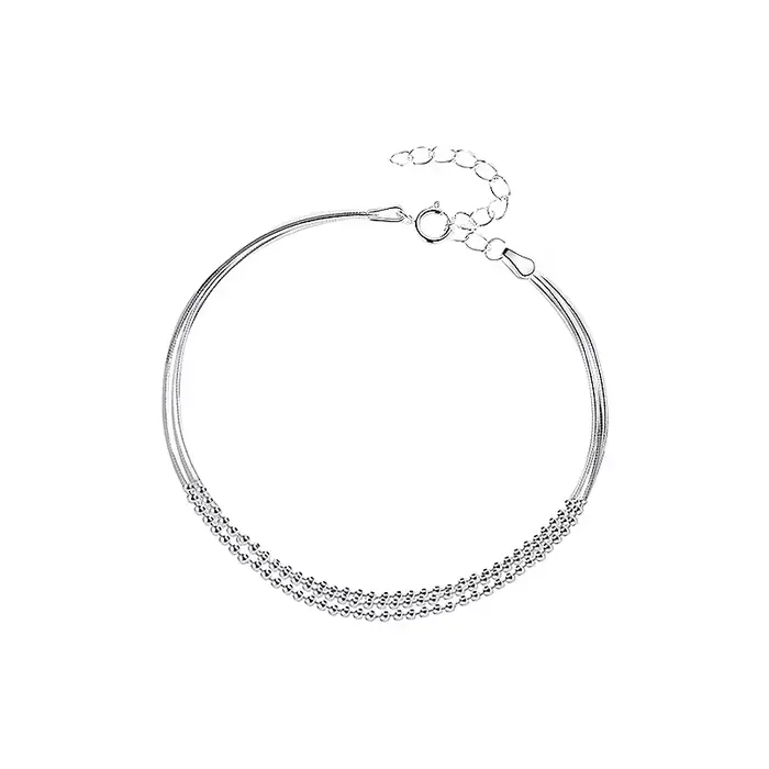 Nouveau Bracelet multicouche en argent Sterling 925