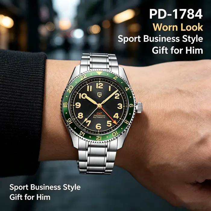 PAGANI DESIGN 2026 NOUVEAU Top GMT Montres automatiques mécaniques pour hommes Perle DG5833 Étanche Lumineux Verre saphir reloj hombre