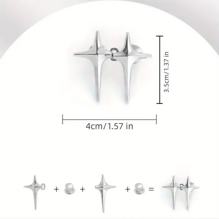 1 paire de boucles de taille