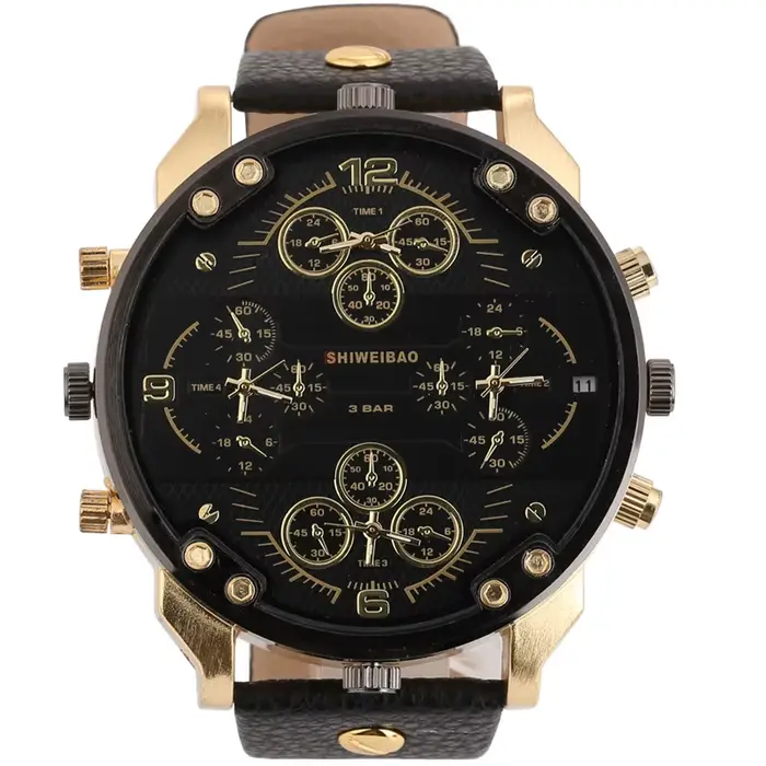 Shiweibao Cool hommes montres haut de gamme montre à Quartz de luxe