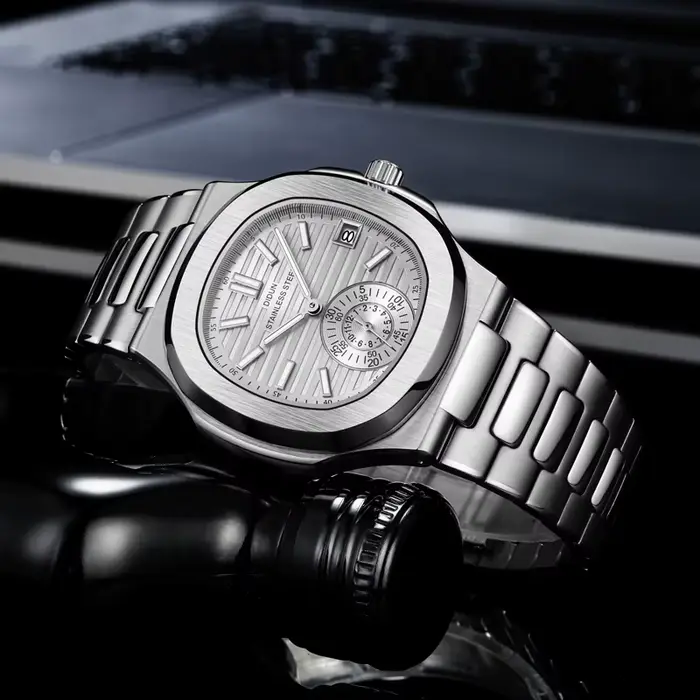 DIDUN hommes montres haut de gamme de luxe affaires montre en acier inoxydable mâle militaire Quartz chronographe