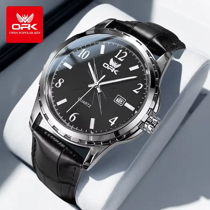 OPK 6031 montre pour hommes montre à Quartz d'affaires originale pour homme montre de Date lumineuse