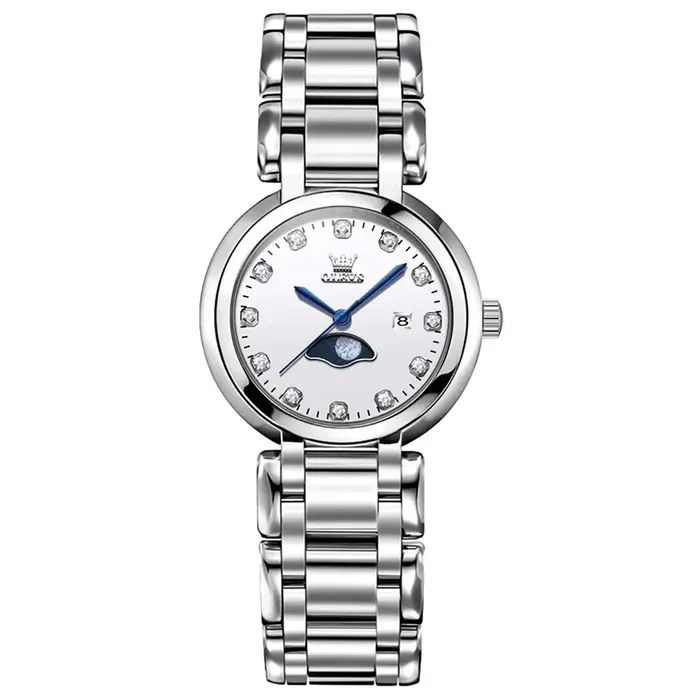 OLEVS-Montre à quartz étanche pour femme, cadran biscuits violet, montre élégante pour femme, mode o