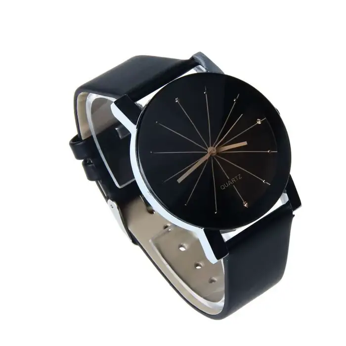 Couple amoureux montres Quartz cadran horloge en cuir PU montre-bracelet Relojes montre femmes hommes mode luxe Relogio Feminino Saat