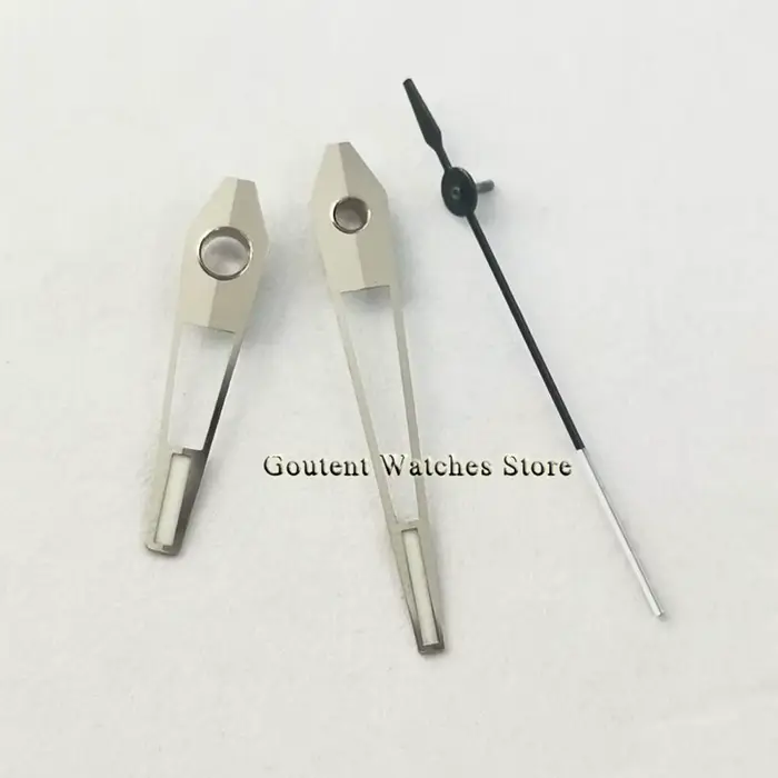 Aiguilles de montre lumineuses vert jaune argent/or Rose adaptées au mouvement automatique Miyota 82