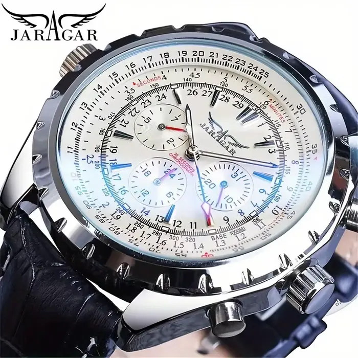 Montres pour hommes haut de gamme : un élégant et fonctionnel chronomètre mécanique en acier inoxyda