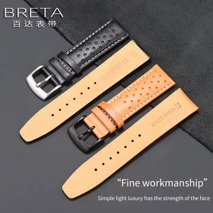 Pour citoyen Eco-Drive FF CA4500-16X CA4558-16E CA4500-32A BM8475 22mm bracelet d'accessoires de montre en cuir véritable pour hommes