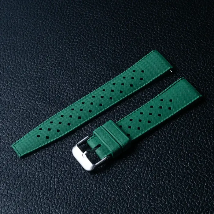 Bracelet de montre FKM de STYLE TROPIQUE classique 18mm 20mm 22mm
