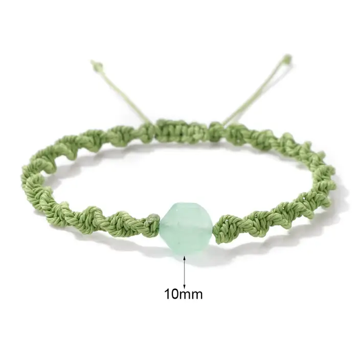 Bracelet à breloques en pierre turquoises bleues