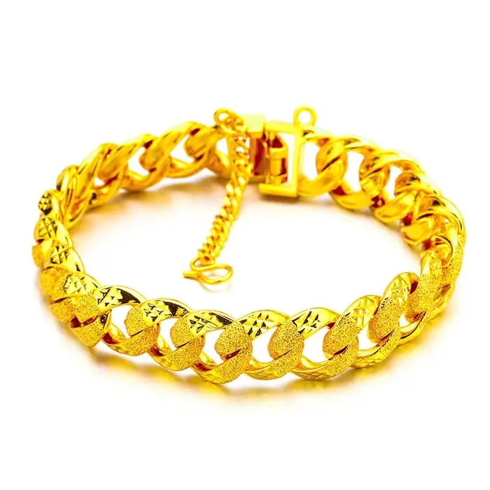 Bracelet de luxe en or véritable 9999