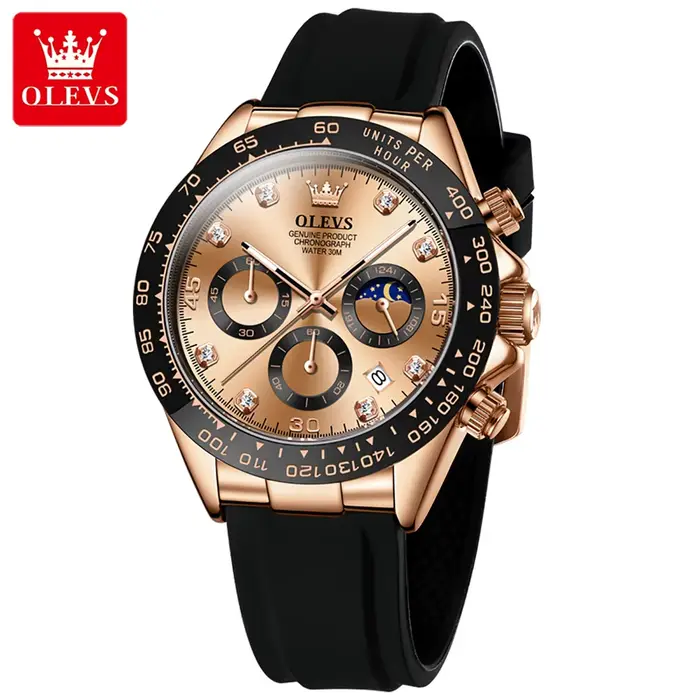Montre à Quartz de Luxe pour Homme