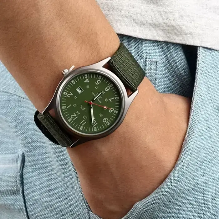 Montres pour hommes aiguilles lumineuses horloge de luxe sport militaire Date montre-bracelet à Quartz
