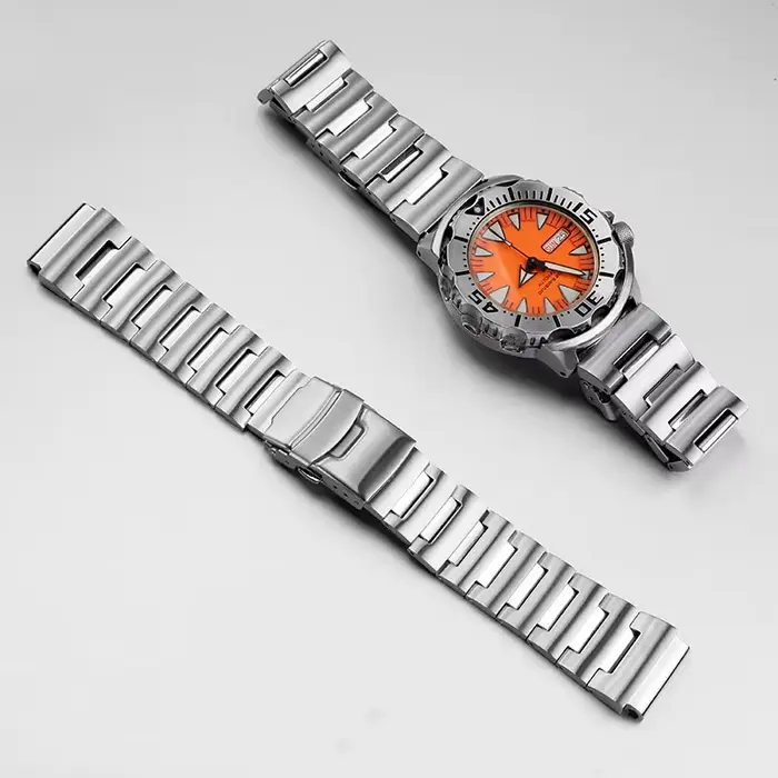 Bracelet en acier inoxydable haut de gamme pour Seiko Little Monster SKX779 SKX781 série classique bracelet de montre pour hommes occasionnels spéciaux