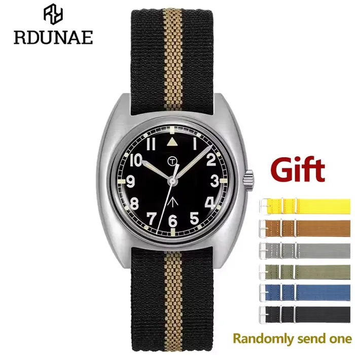 Montre Quartz Inoxydable avec Bracelet Nylon pour Hommes Style Fashion Casual Occasions Spéciales