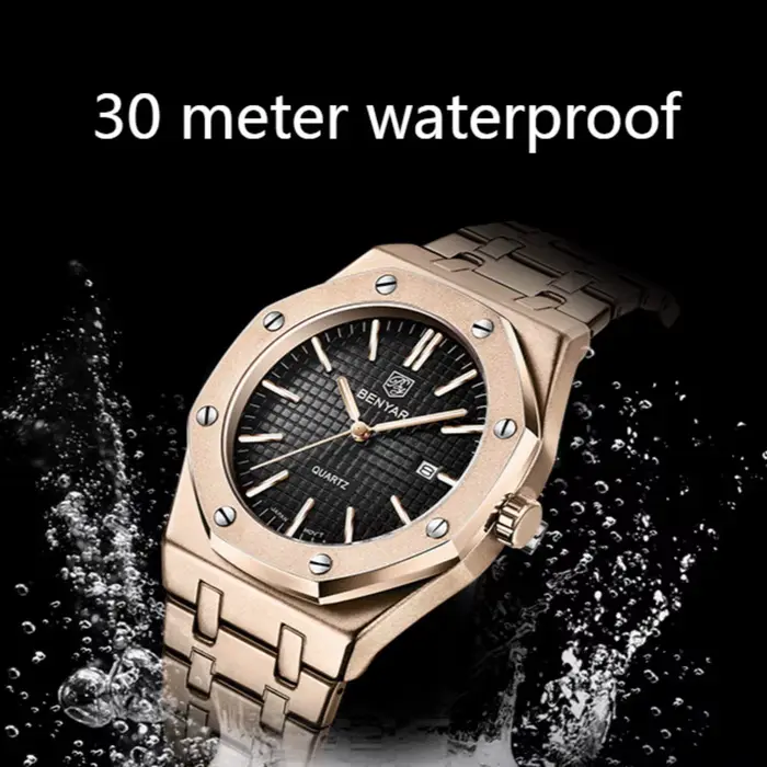 Montres à quartz étanches pour hommes