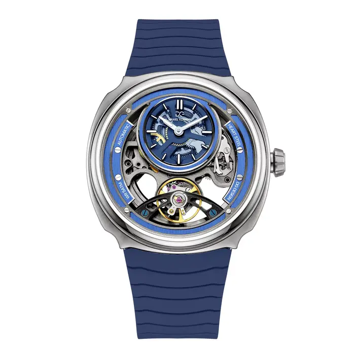 DANIEL GORMAN montre mécanique automatique squelette de luxe pour hommes montre-bracelet lumineuse étanche en acier inoxydable