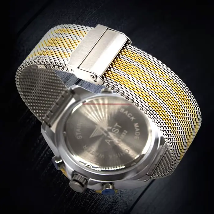 Montre-bracelet de sport étanche double affichage analogique-digital avec chronographe pour homme occasions spéciales et voyages