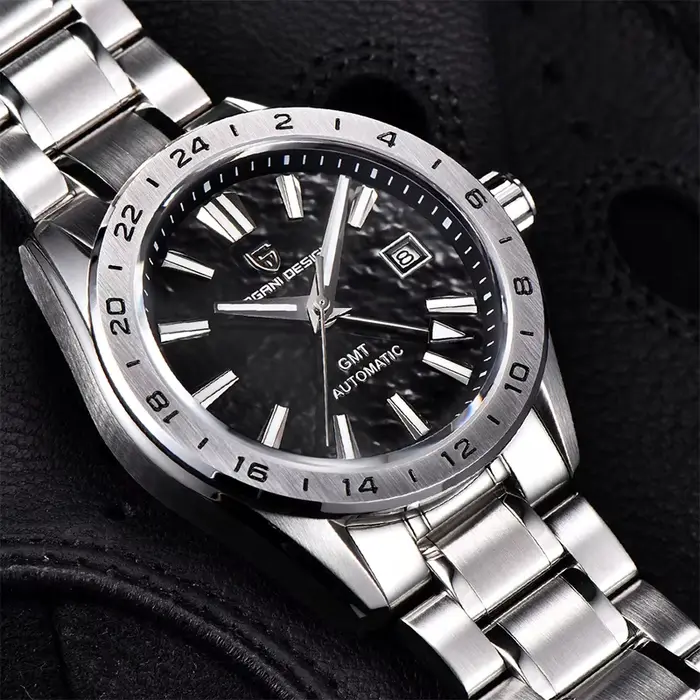 Montre PAGANI DESIGN GMT Luxe Automatique pour Hommes Résistante à l'Eau Occasions Spéciales