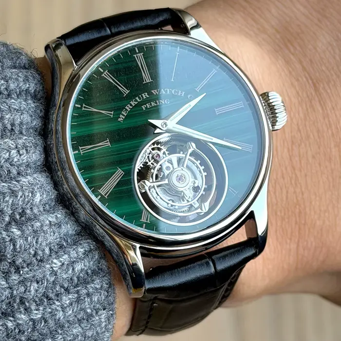 Merkur – montre Tourbillon 100% pour hommes