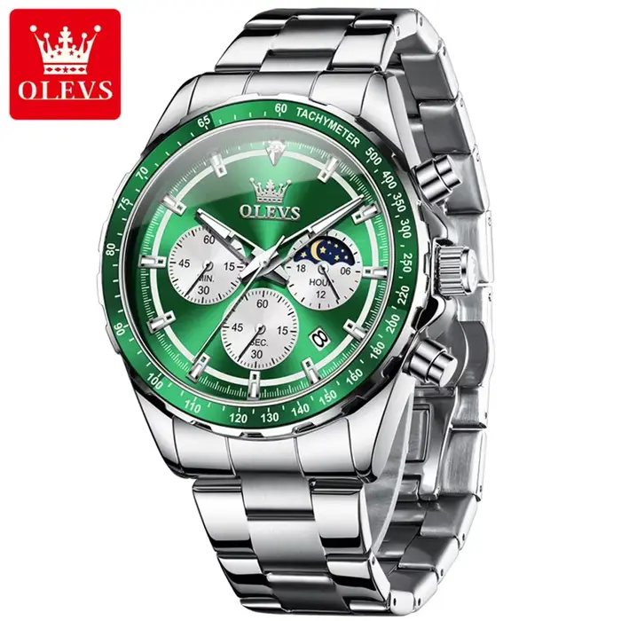 OLEVS marque de luxe montre pour hommes haut d'affaires Original étanche lumineux multi fonctionnel 