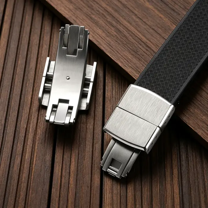Boucle de montre déployante en acier inoxydable 316L