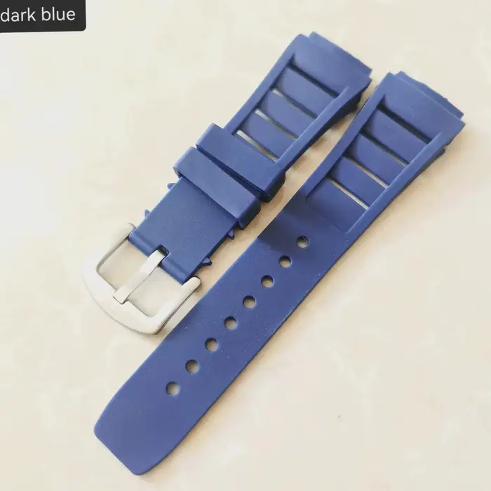 Bracelet de montre en silicone Richard Mille de haute qualité avec deux types de vis et de boulons
