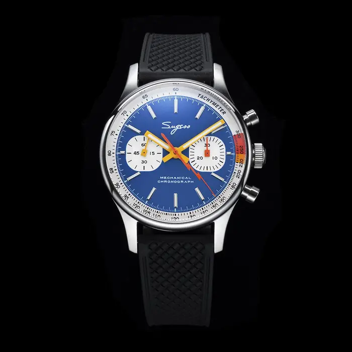 Montre pilotée SUGESS ST19 édition limitée mouvement manuel Seagull ST1901 résistance à l'eau pour hommes occasions spéciales montres-bracelets mécaniques robustes