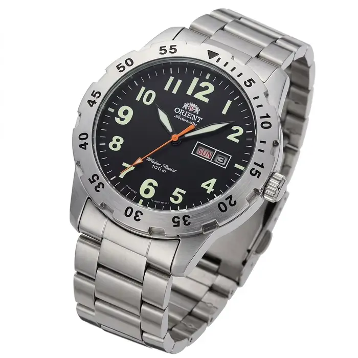 Orient – montre mécanique automatique pour hommes, étanche à 100M, double calendrier jour-date, aigu