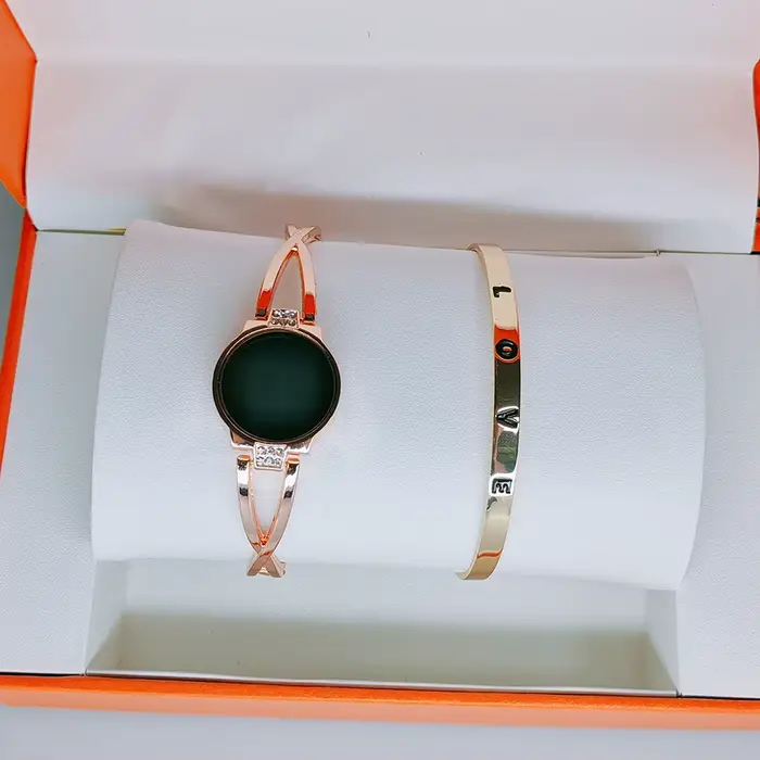 Montre électronique LED avec Bracelet pour femmes et filles, écran de commande tactile, montre-Brace