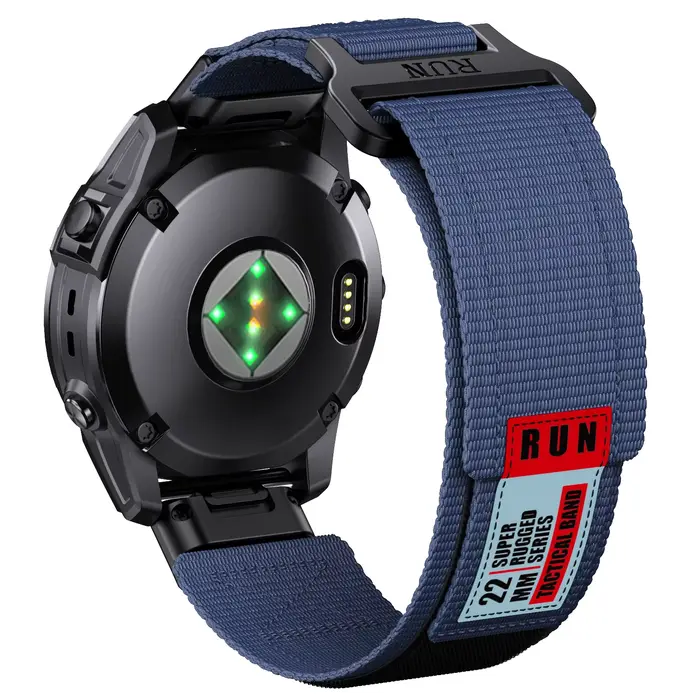Bracelet de montre en nylon pour Garmin Fenix 6 6X Pro 5 5X 7 7X Fenix 8 fixation rapide largeur 22 26 mm multicolore pour homme femme