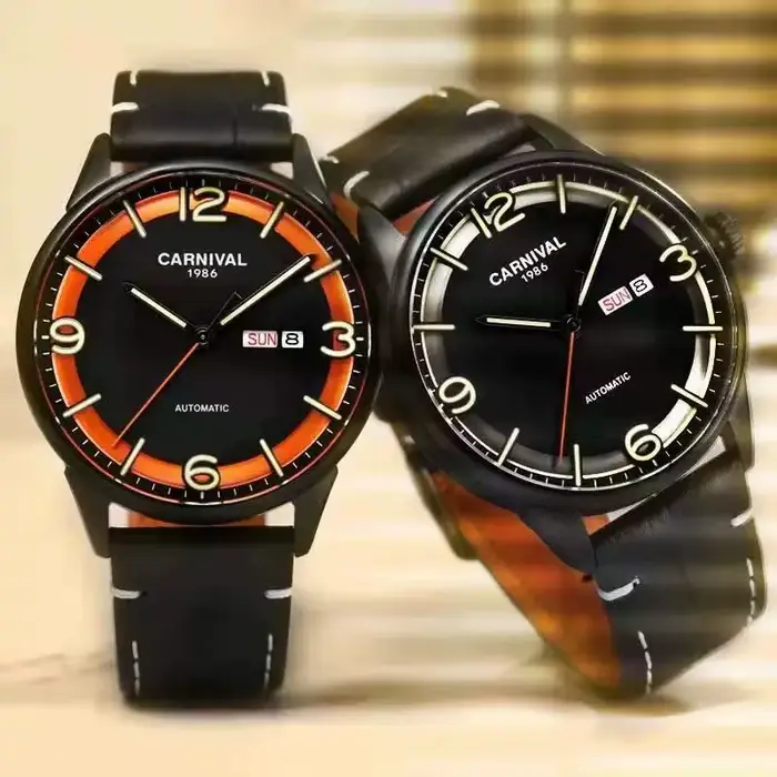Montre Mécanique existent en Cuir et Verre Saphir pour Homme