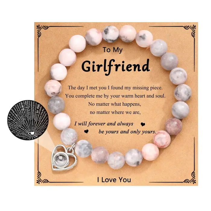 Bracelet je t'aime en 100 langues pour couples