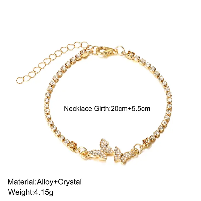 Bracelet papillon en argent Sterling 925 pour femmes