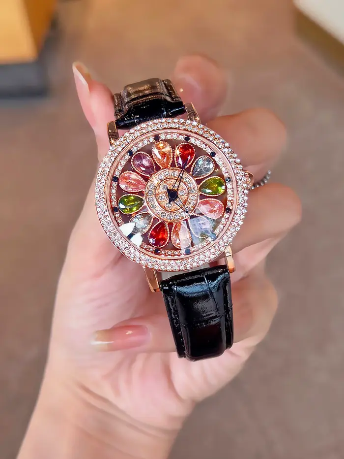 Une montre pour femme de luxe éblouissante et élégante