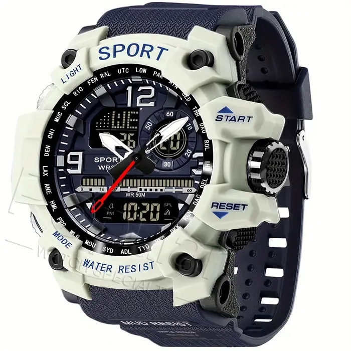 Montre de sport universelle à double affichage 2100