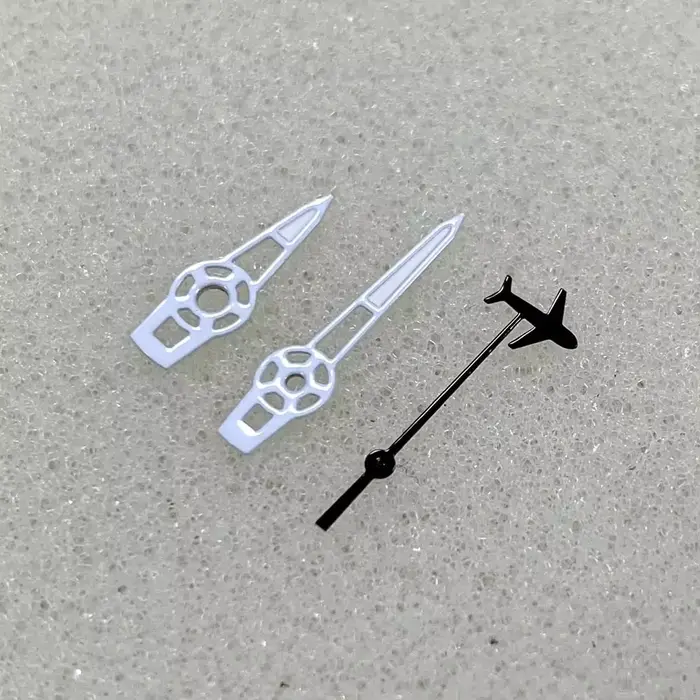 Aiguilles de Montre Vertes pour Avion