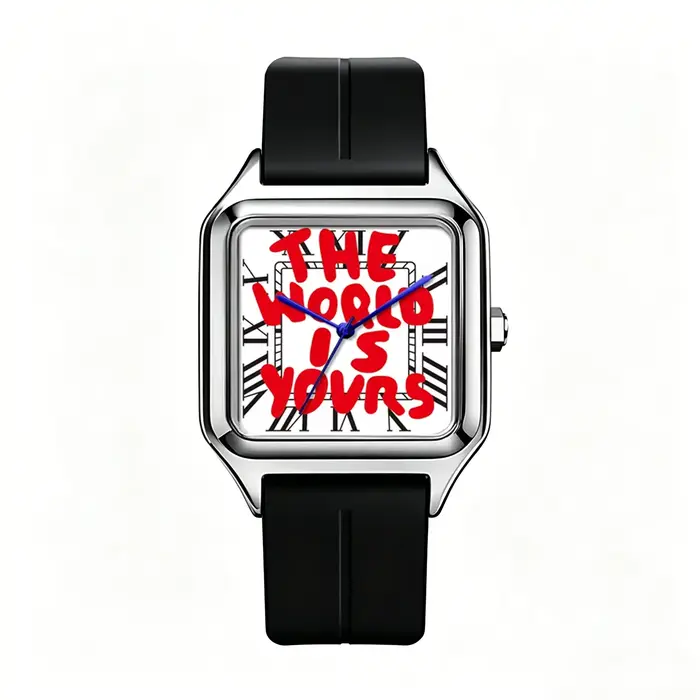 1 montre carrée de luxe pour femme