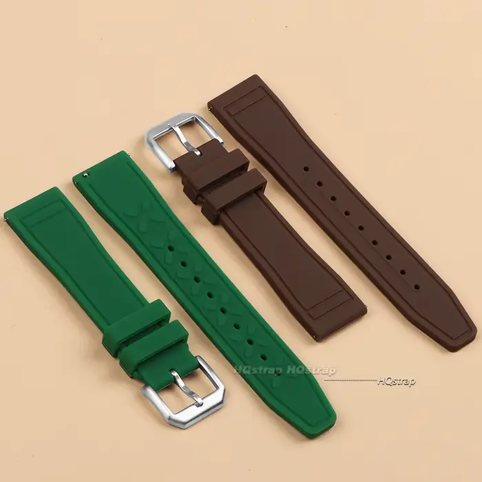 Bracelet de montre en caoutchouc étanche à dégagement rapide
