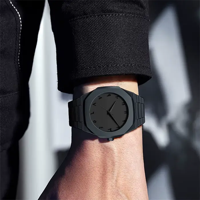 Mode 2025 simple hommes montre à quartz Casual Business PC bracelet