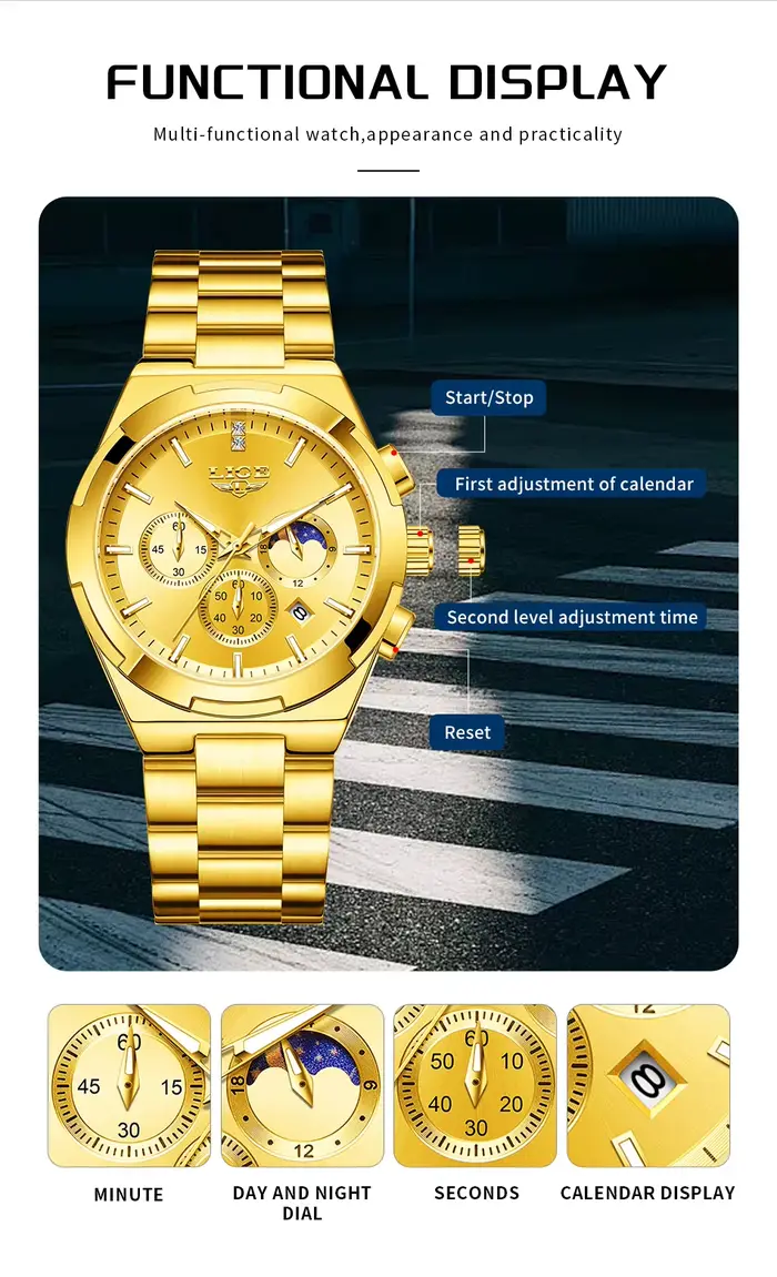 Montre homme LIGE de luxe