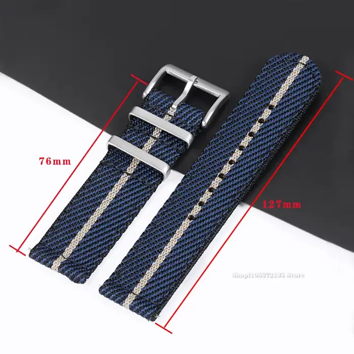 Bracelet de montre en Nylon 20mm 22mm