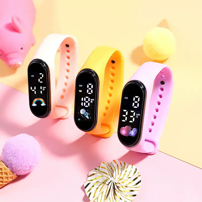 Kawaii montre intelligente pour enfants mode en plein air étanche sport