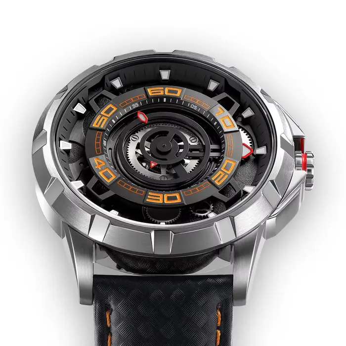 BERNY – montre squelette automatique pour hommes