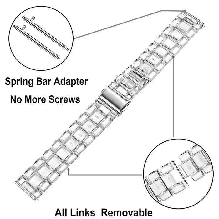 Bracelet Transparent de 20mm pour Samsung Galaxy Watch 7 40/44mm