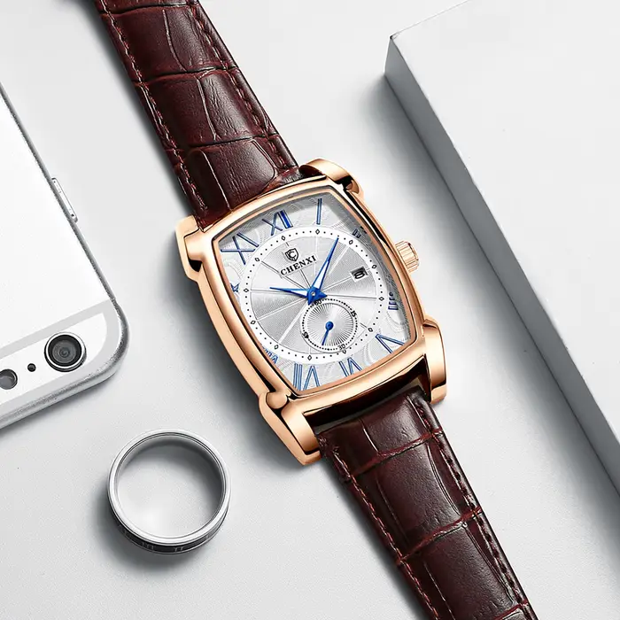 Montre à quartz étanche pour homme