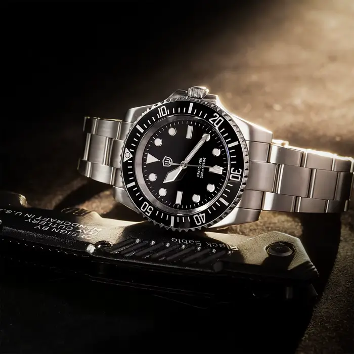 Watchdives WD1680Q V2 Montre de plongée VH31 Sweep Quartz 39mm Saphir 200M Étanche Lunette en céramique BGW9 Lume Acier inoxydable Homme