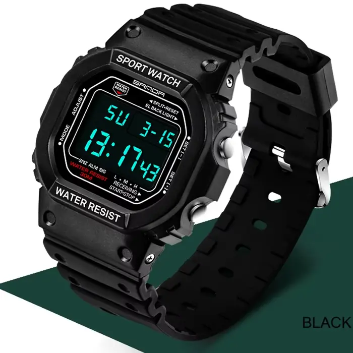 Montre numérique SANDA2025 329 pour hommes