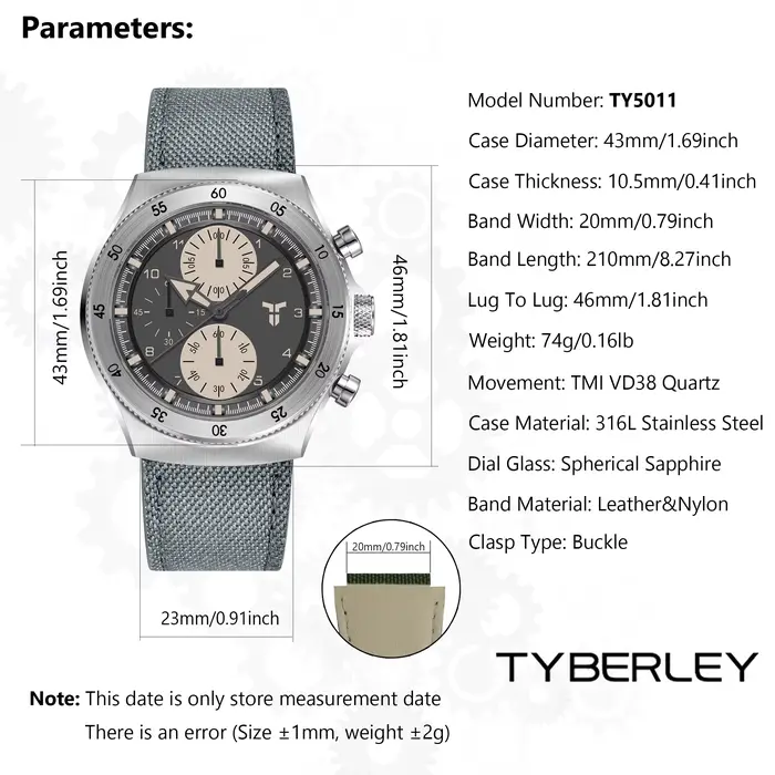 Nouvelles montres pour hommes 2026 TYBERLEY
