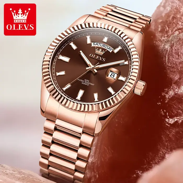 OLEVS montre pour hommes Top marque montre-bracelet de luxe