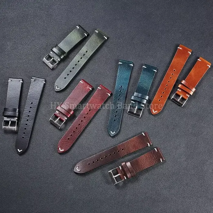 Bracelet de montre en cuir pour hommes